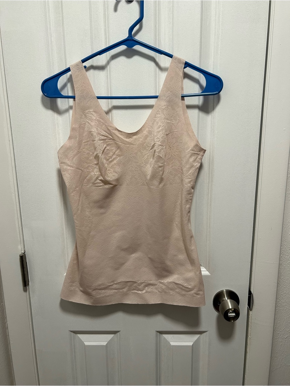 Bali Light Blush Lace-Pattern Shaping Tank